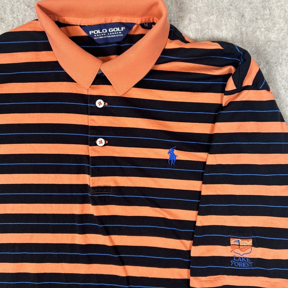 Polo Golf Ralph Lauren Golf Polo Orange Pima Short Sleeve Mens Size Large